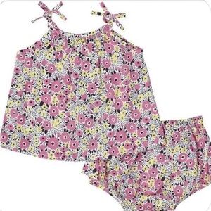 Floral Kids Matching Set - Pink and Yellow
